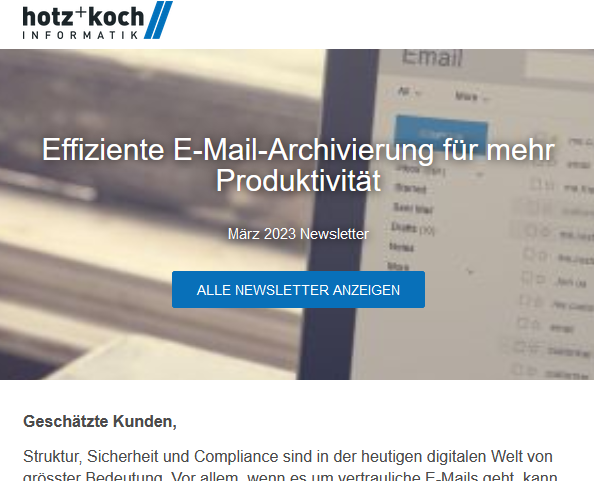 Effiziente E-Mail-Archivierung für mehr Produktivität